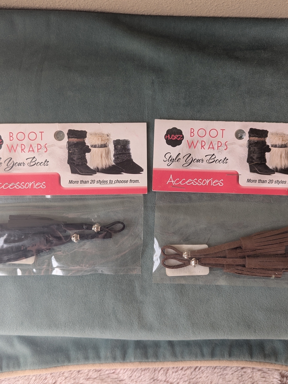 Hugrz Brown and Black Boot Tassels